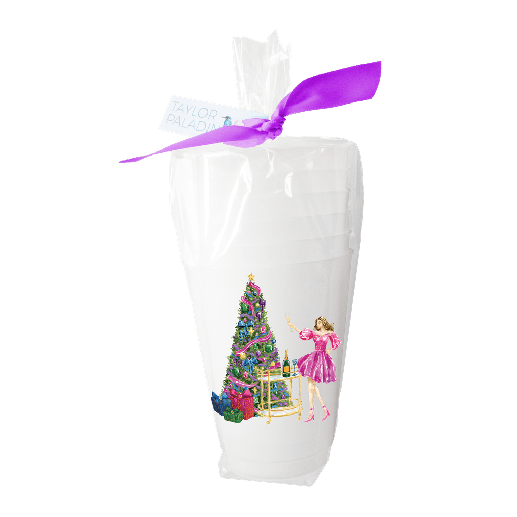 Christmas Party Frosted Cup - themonogram manor