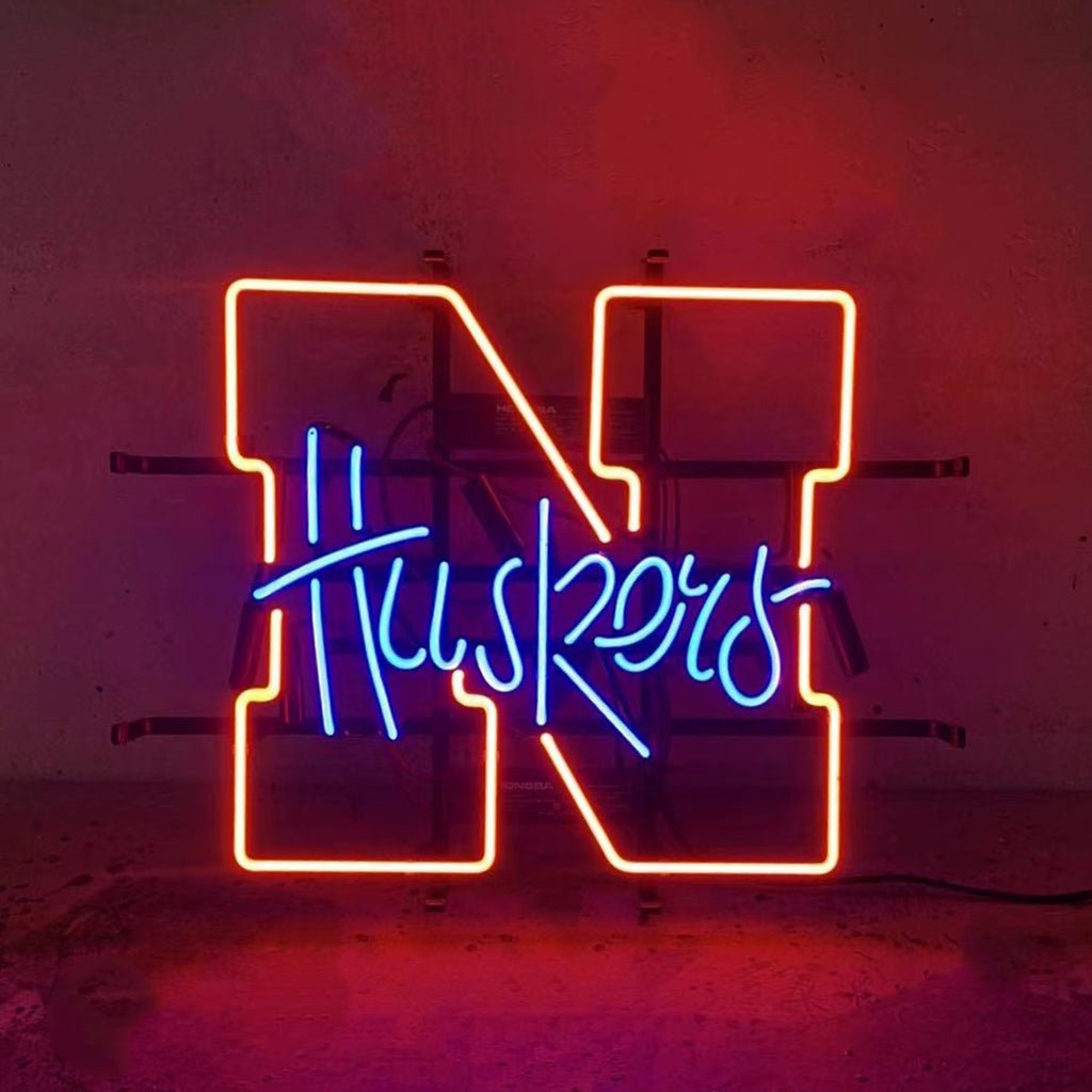 The University of Nebraska Huskers Neon Light Sign - themonogram manor