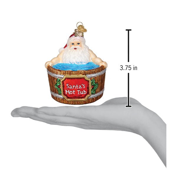 Santa's Hot Tub Ornament - themonogram manor