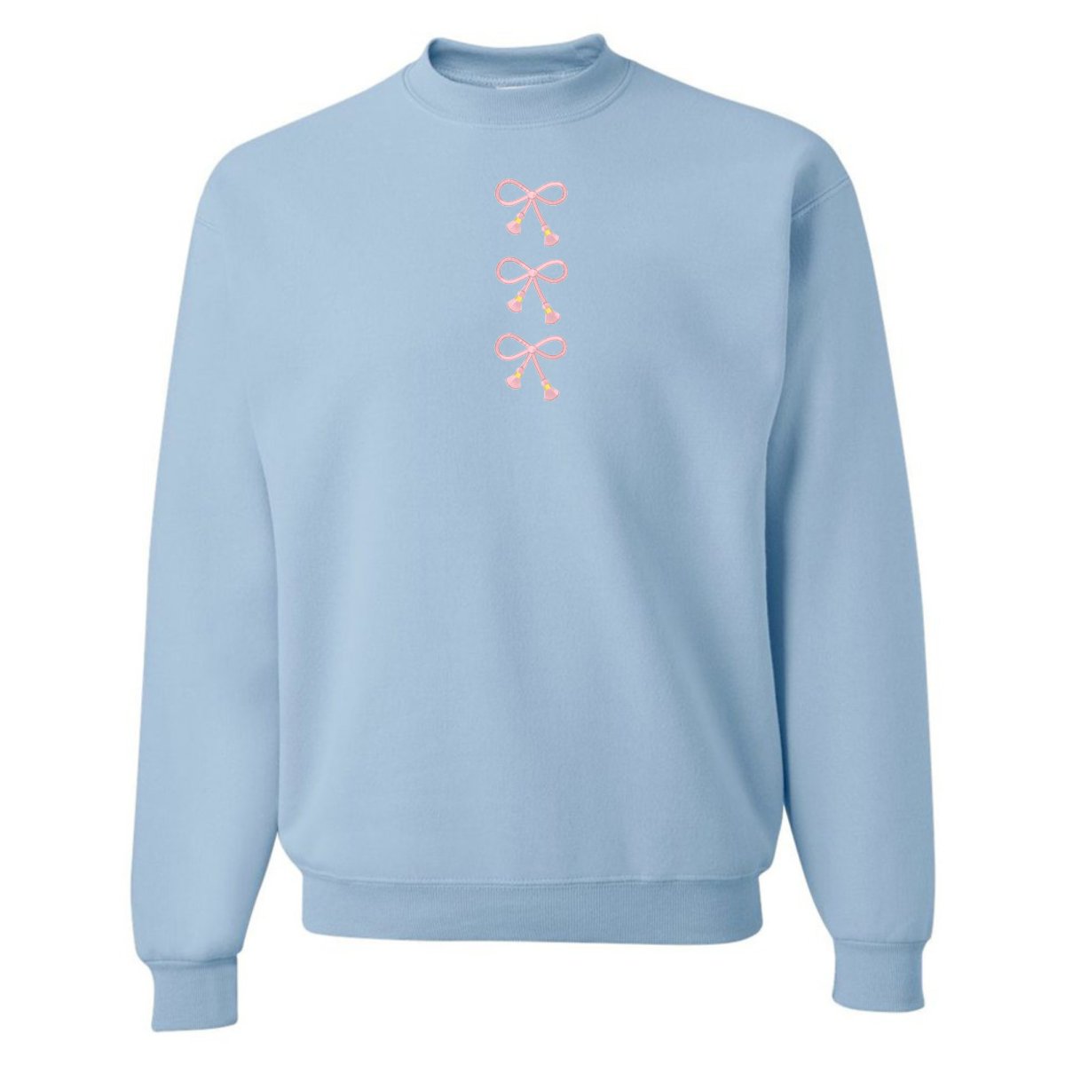 Embroidered Tasseled 'Bows' Sweatshirt - themonogram manor