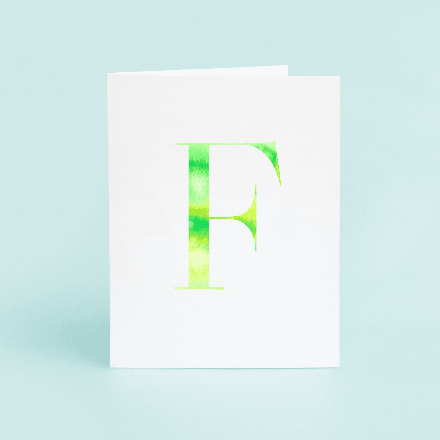 F Folded Card - themonogram manor