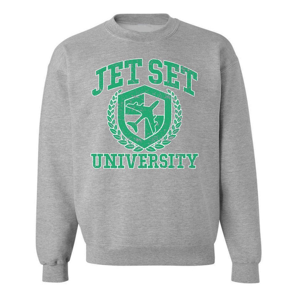 'Jet Set University' Crewneck Sweatshirt - themonogram manor