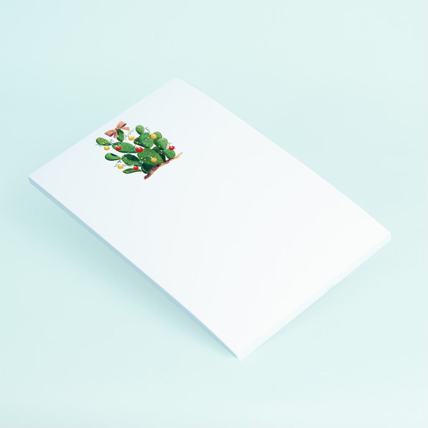 Christmas Cactus Notepad - themonogram manor