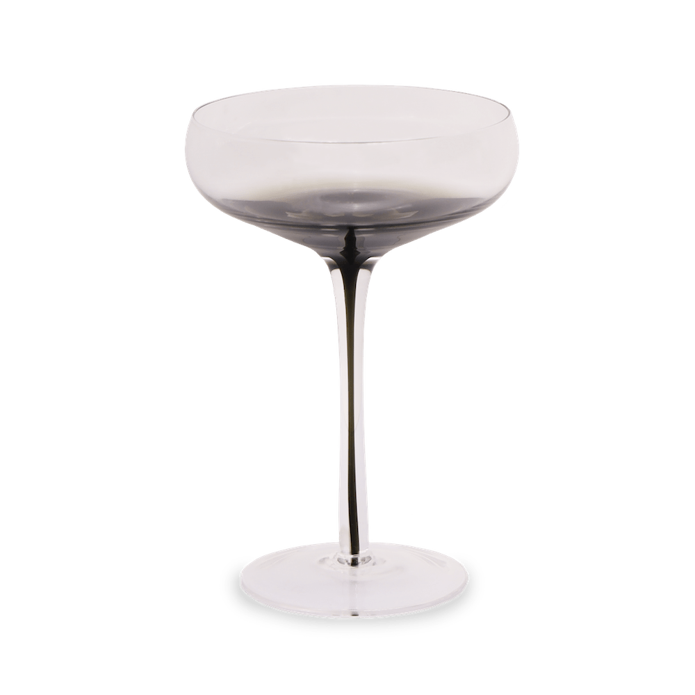 Smoke Stem Coupe Glasses - themonogram manor