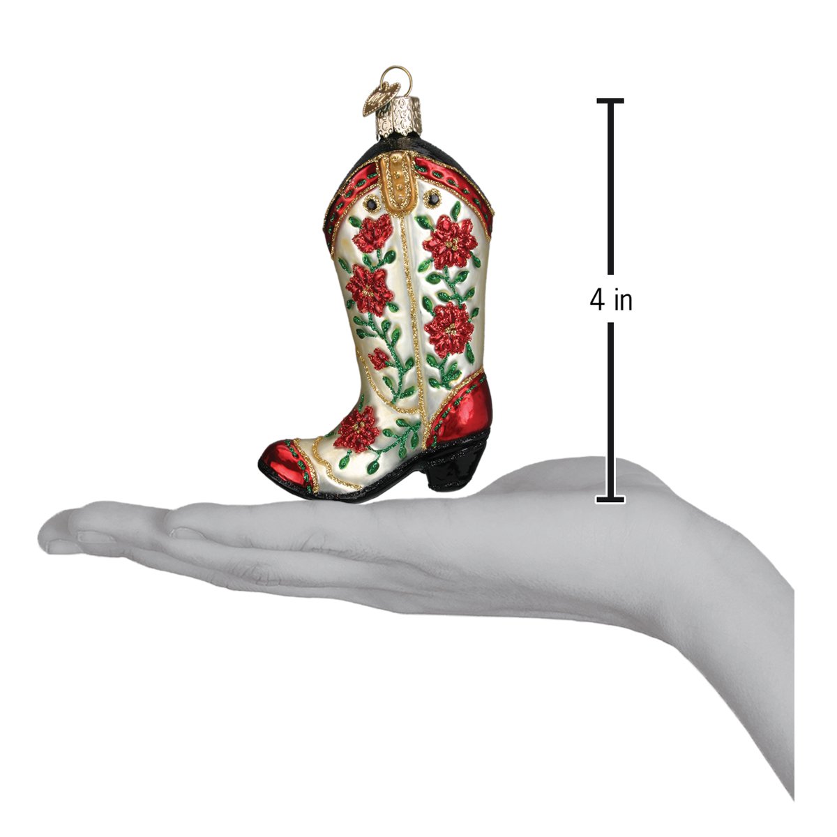 Christmas Cowgirl Boot - #themonogram manor #
