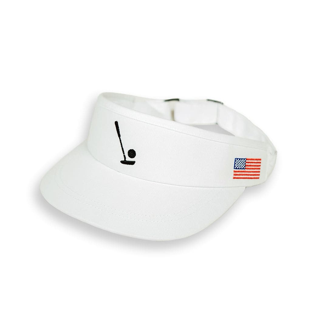 Sink It White Visor - themonogram manor