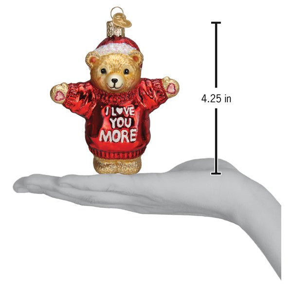 I Love You More Bear Ornament - themonogram manor