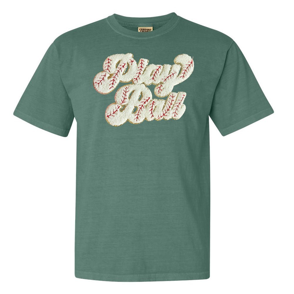 Play Ball Letter Patch T-Shirt - themonogram manor