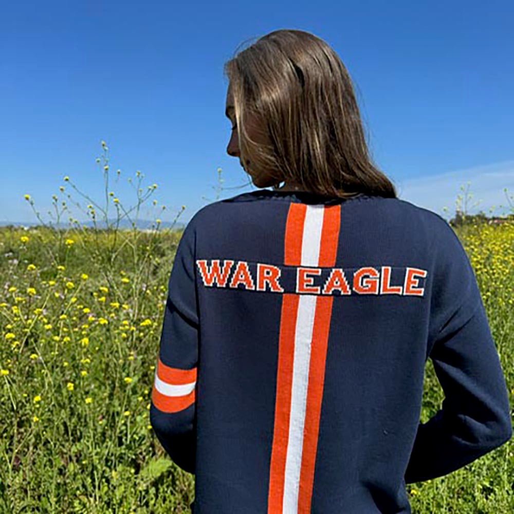 Auburn University Long Sleeve – WAR EAGLE Navy Cotton - themonogram manor