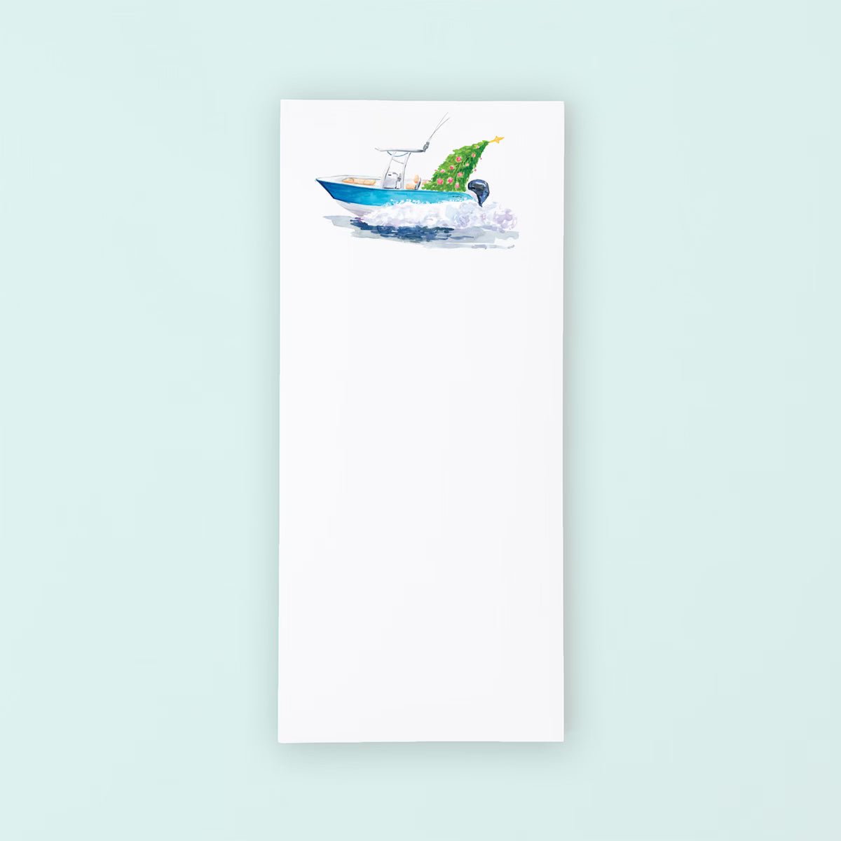 Christmas Fishing Boat List Pad - themonogram manor