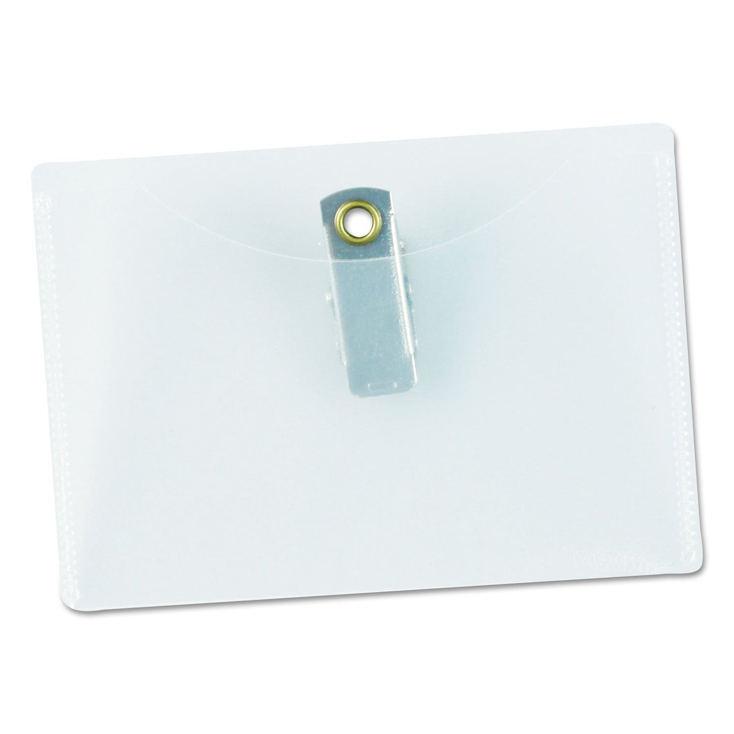 Universal Clear Badge Holders w/Garment - Safe Clips, 2 1/4 x 3 1/2, White Inserts, 50/Box - themonogram manor
