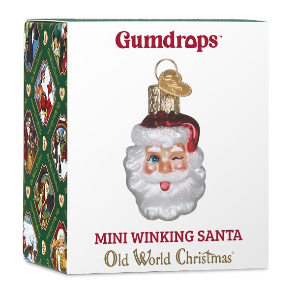 Mini Winking Santa Ornament - themonogram manor