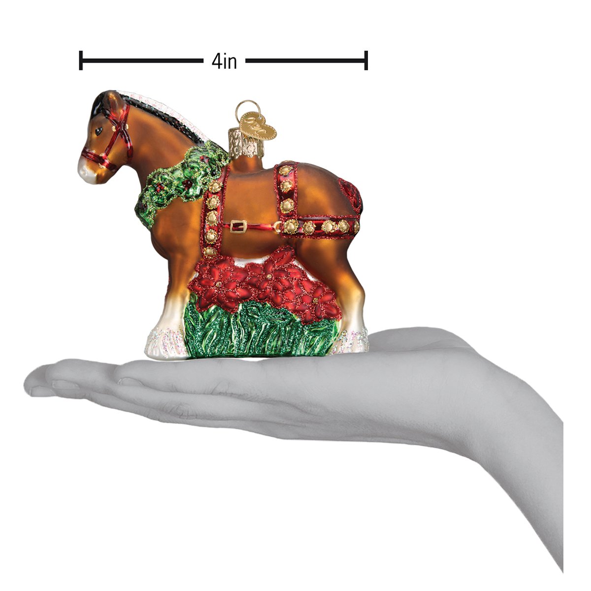 Holiday Clydesdale Ornament - themonogram manor