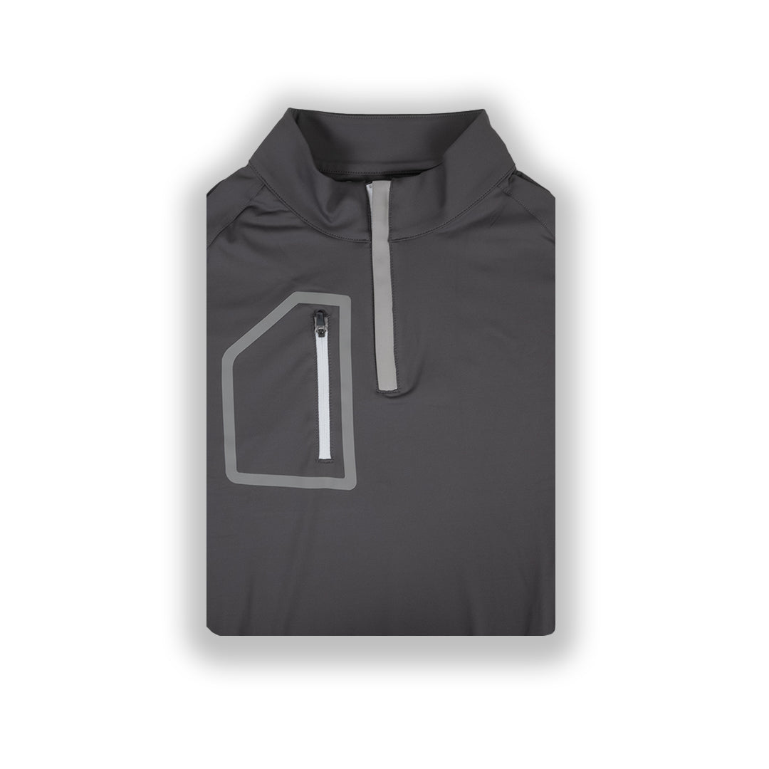 Dark Gray Men's Q - Zip - themonogram manor
