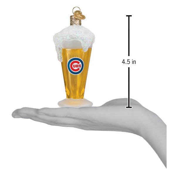 Cubs Glass Of Beer Ornament - themonogram manor