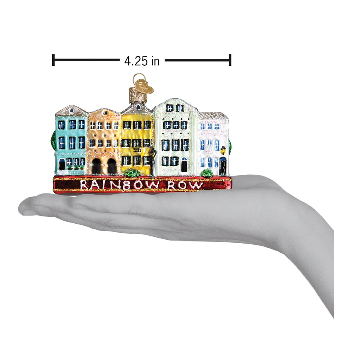 Rainbow Row Ornament - themonogram manor