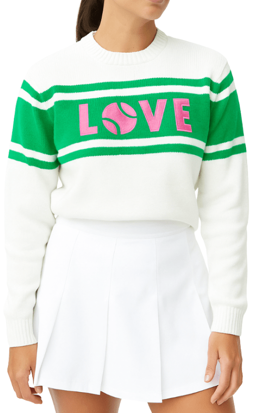 LOVE Sweater - Pink, Green & Cream - themonogram manor