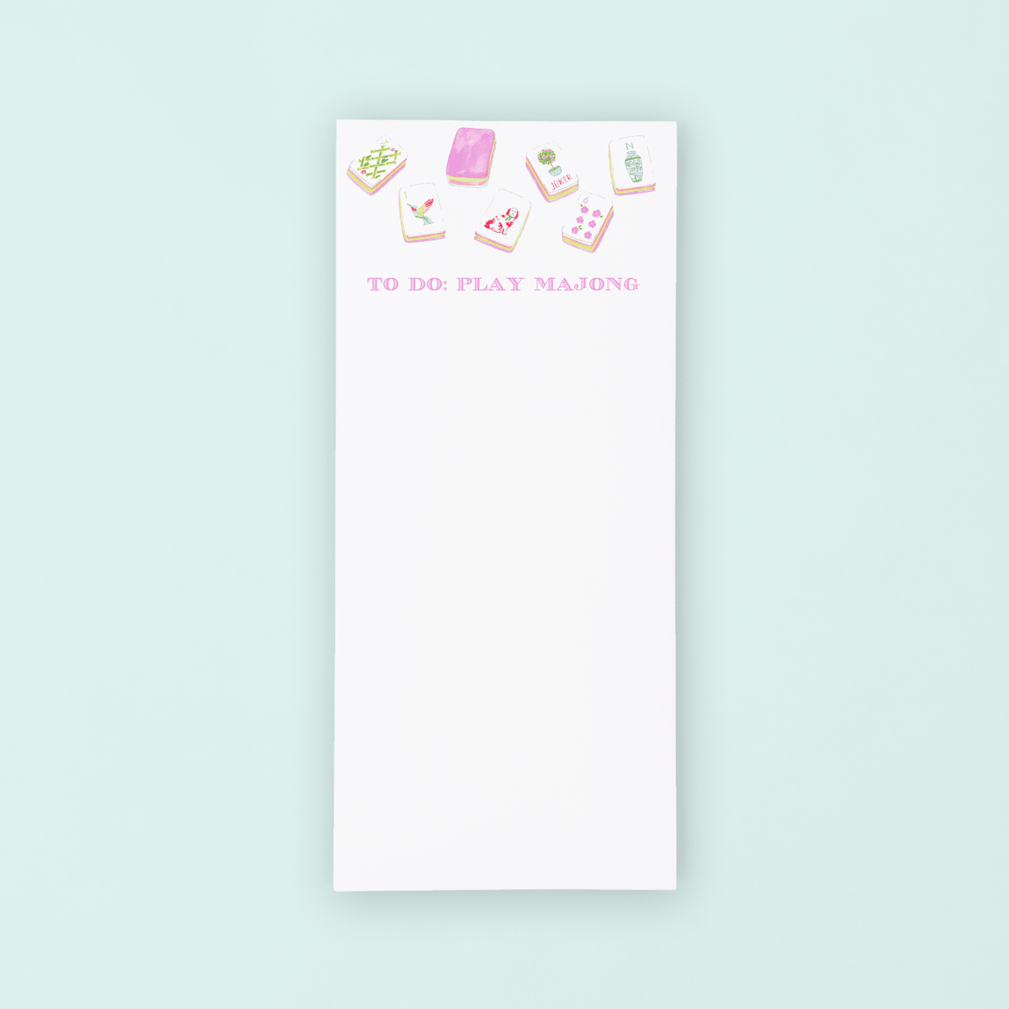 Play Mahjong List Notepad - themonogram manor