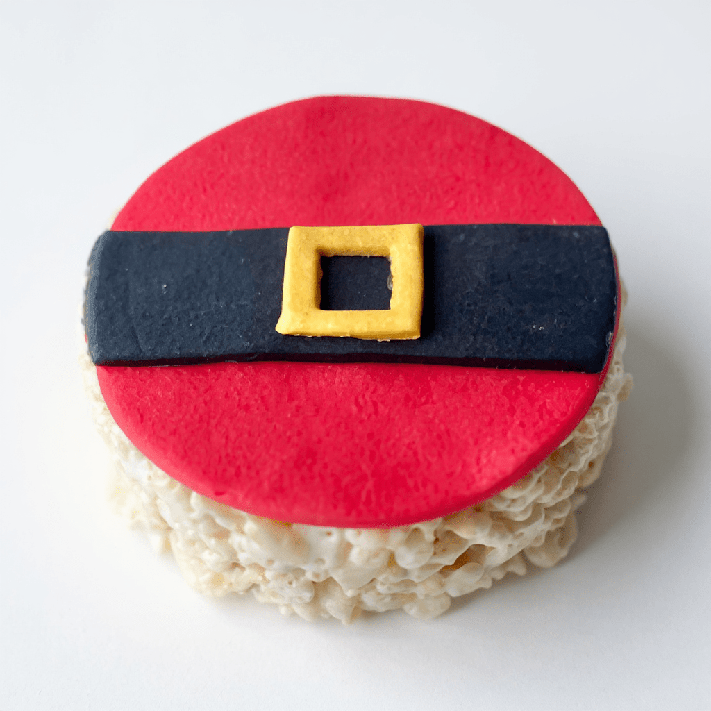 Santa Belt Rice Crispie Treats - themonogram manor