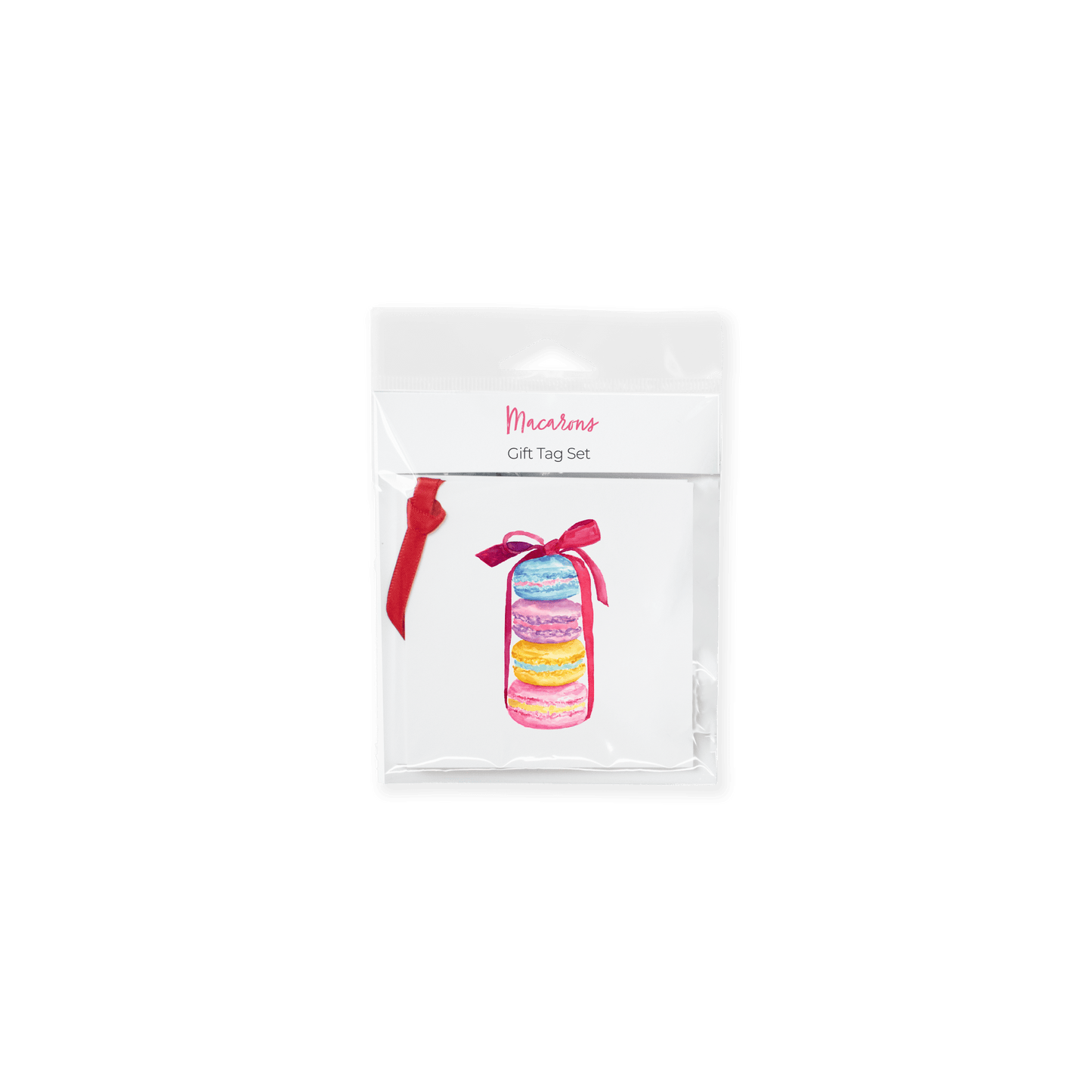 Macarons With Ribbon Gift Tag Set - themonogram manor