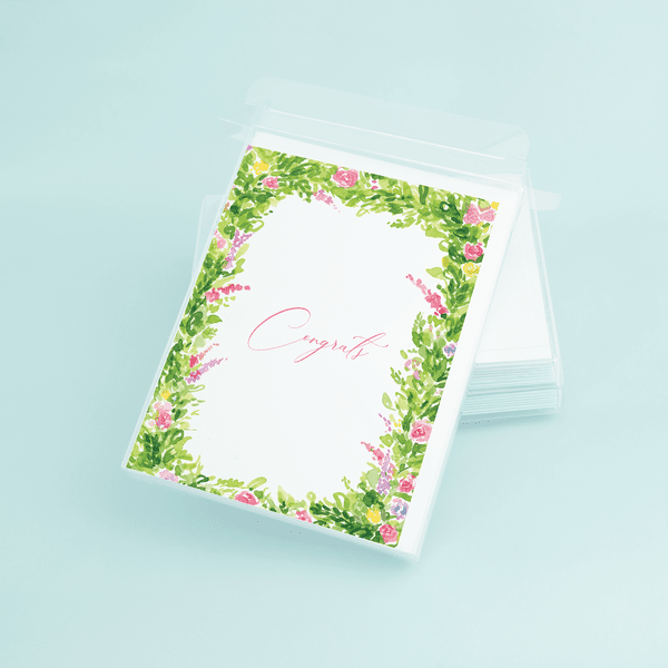 Floral "Congrats" - themonogram manor
