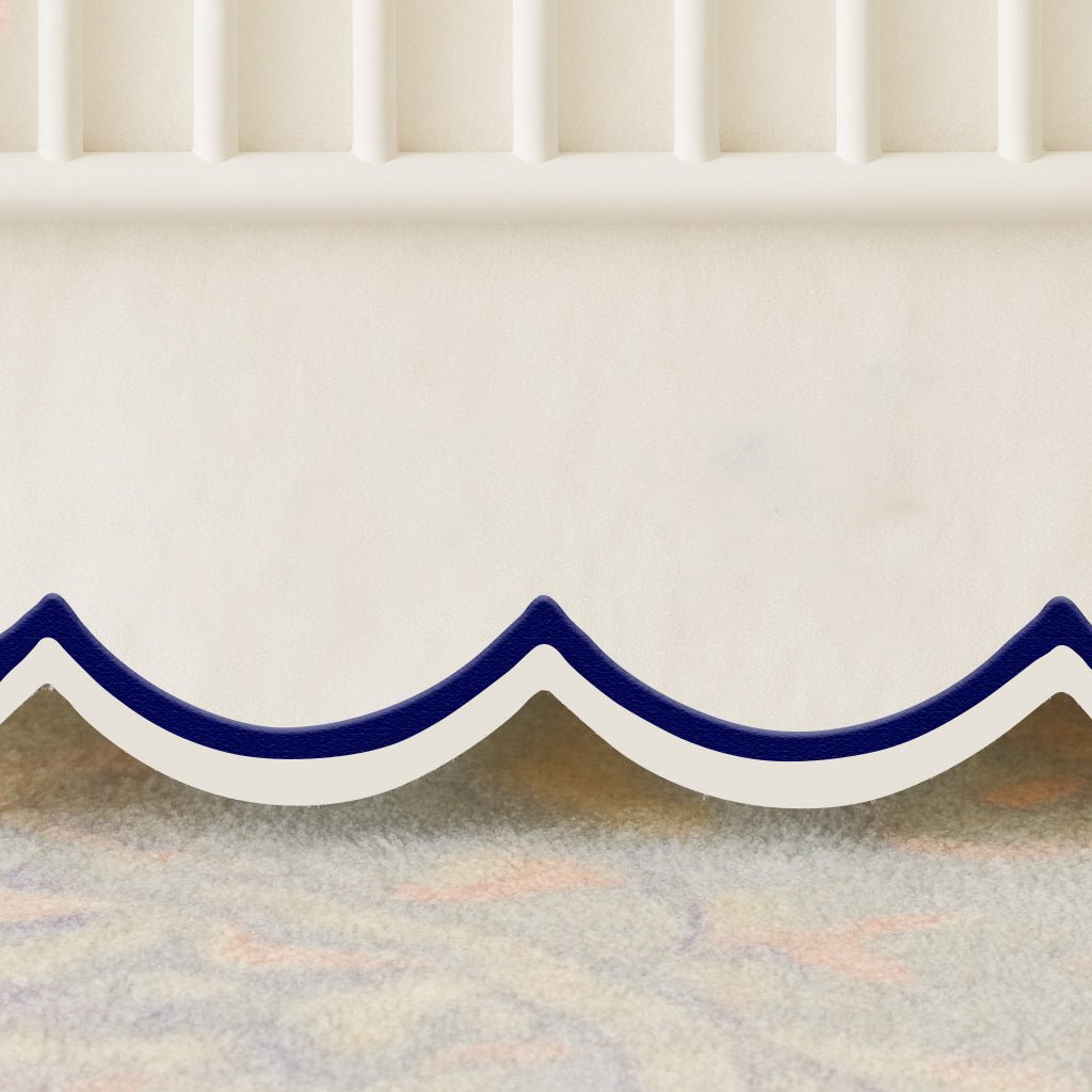 Scallop Embroidery Cotton Crib Skirt - themonogram manor
