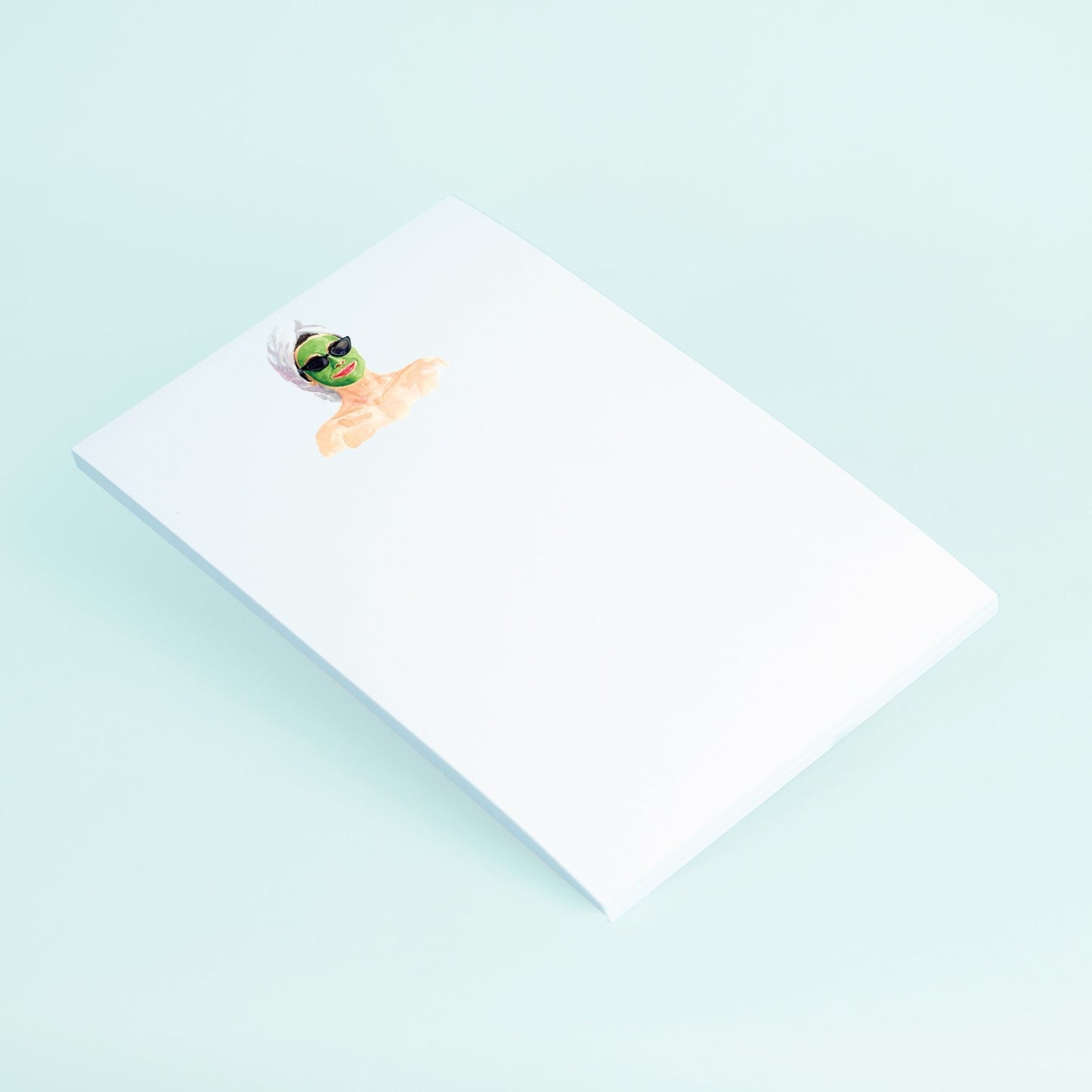 Green Mask Notepad - themonogram manor