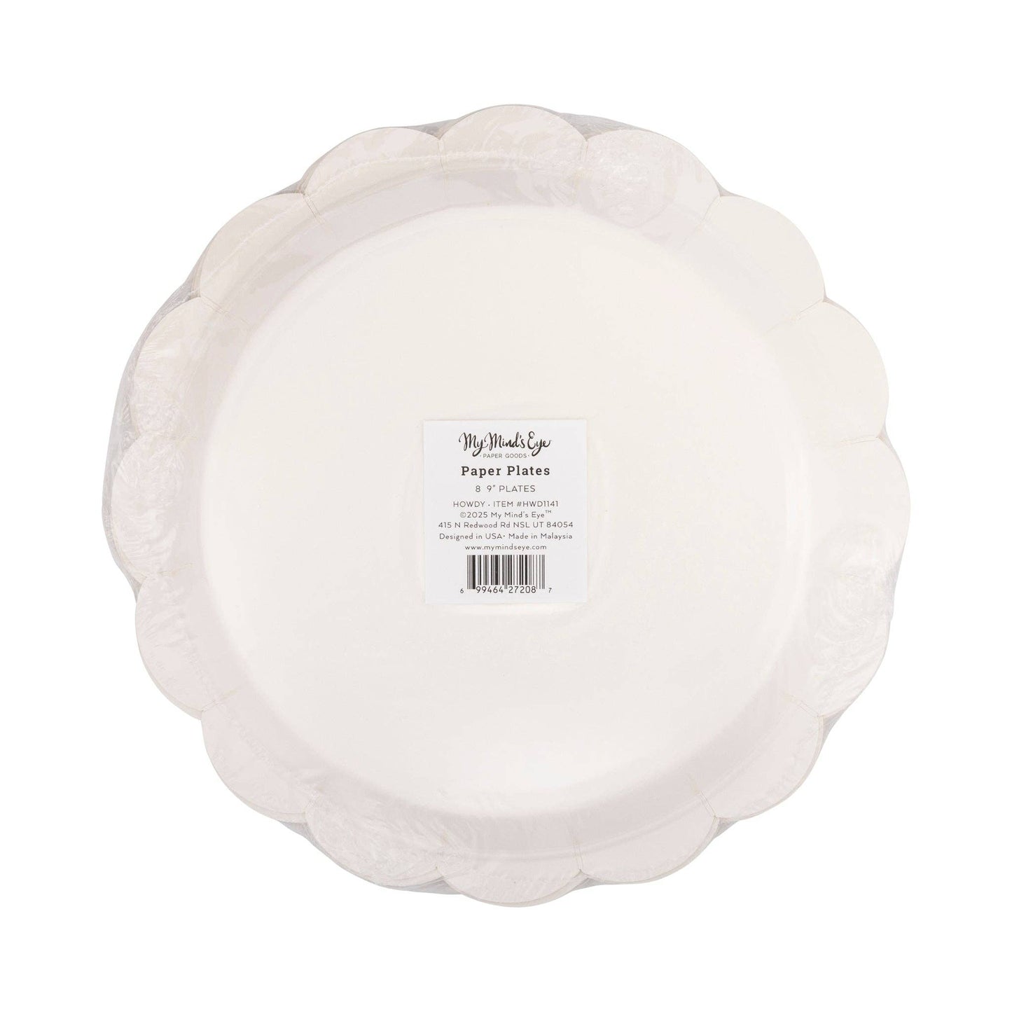 HWD1141 - Howdy Paper Plate - themonogram manor