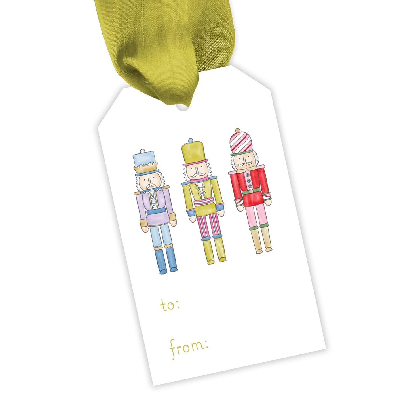 cheerful nutcracker fill - in gift tag - themonogram manor