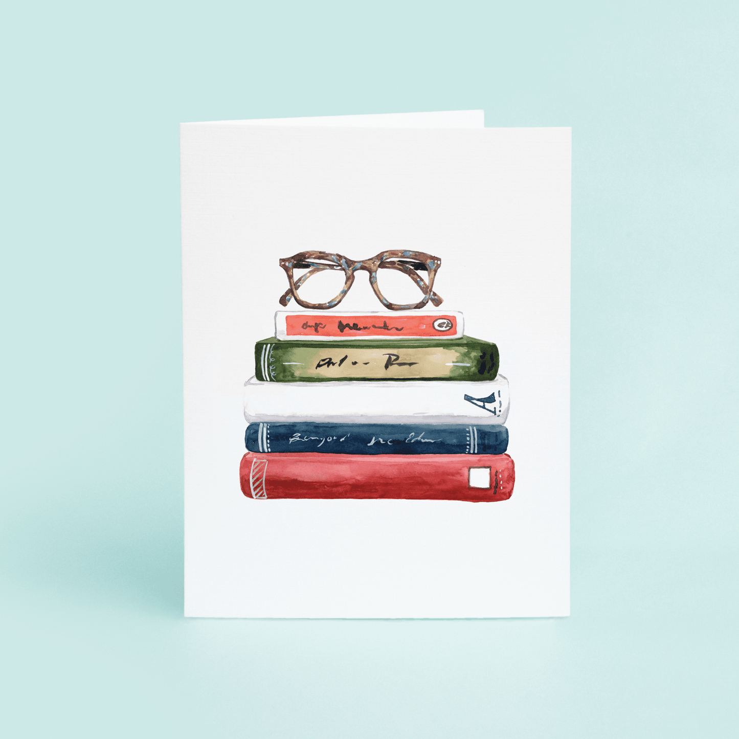Book Stack with Glasses - themonogram manor