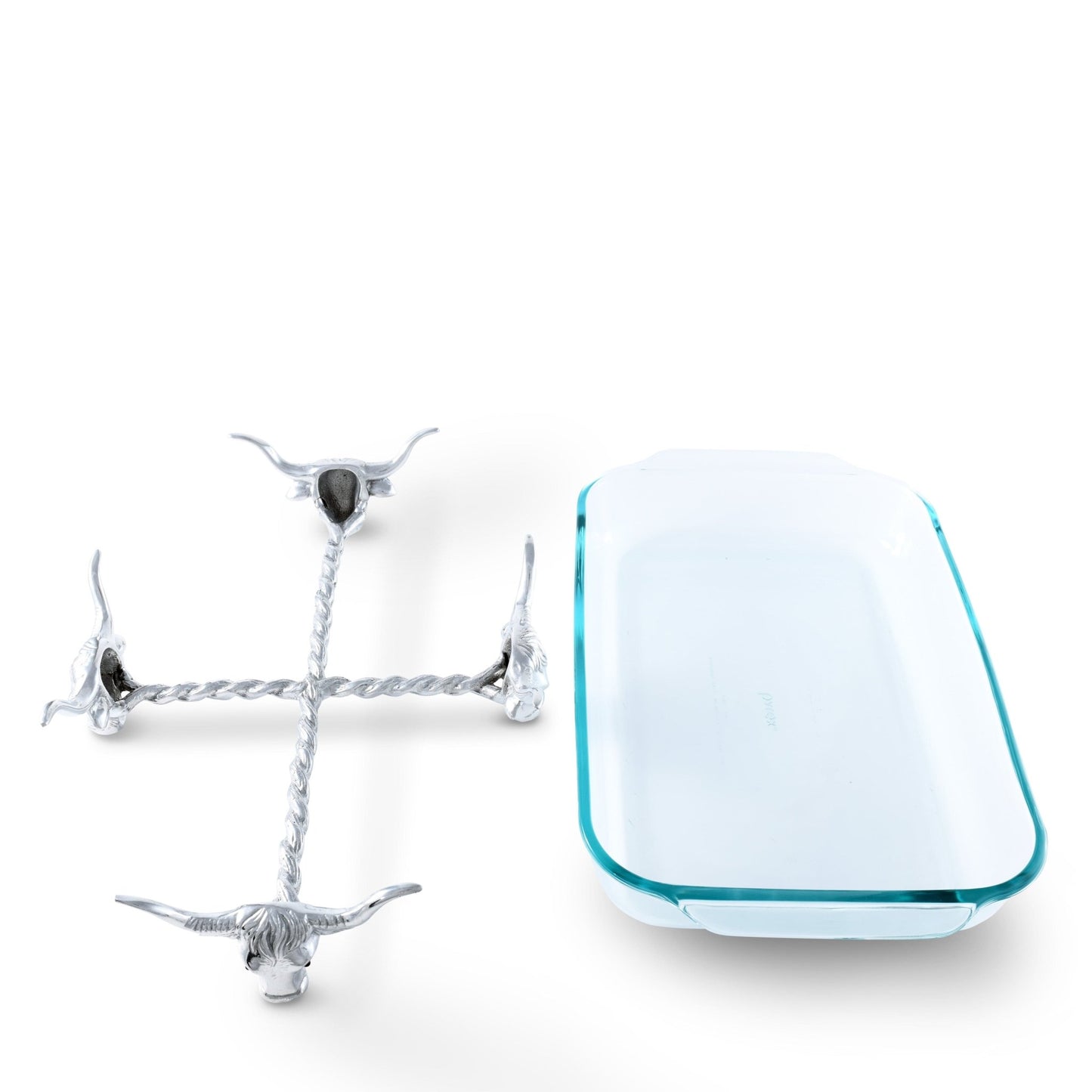 Long Horn Steer Pyrex Holder 3qt - themonogram manor