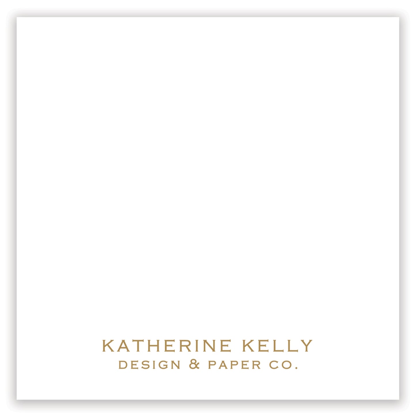 gold christmas script enclosure card - themonogram manor