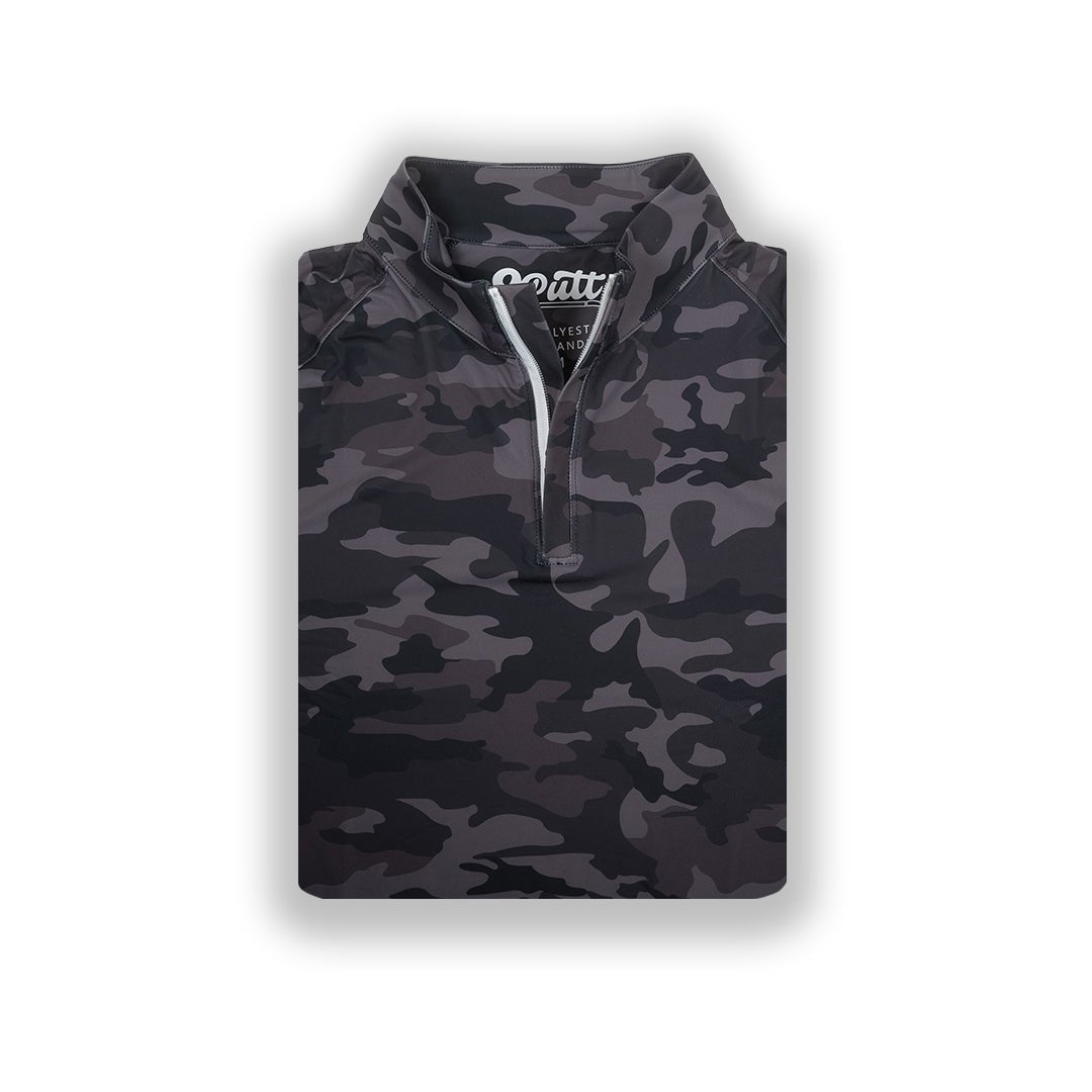 Black Camo Men's Q - Zip - themonogram manor