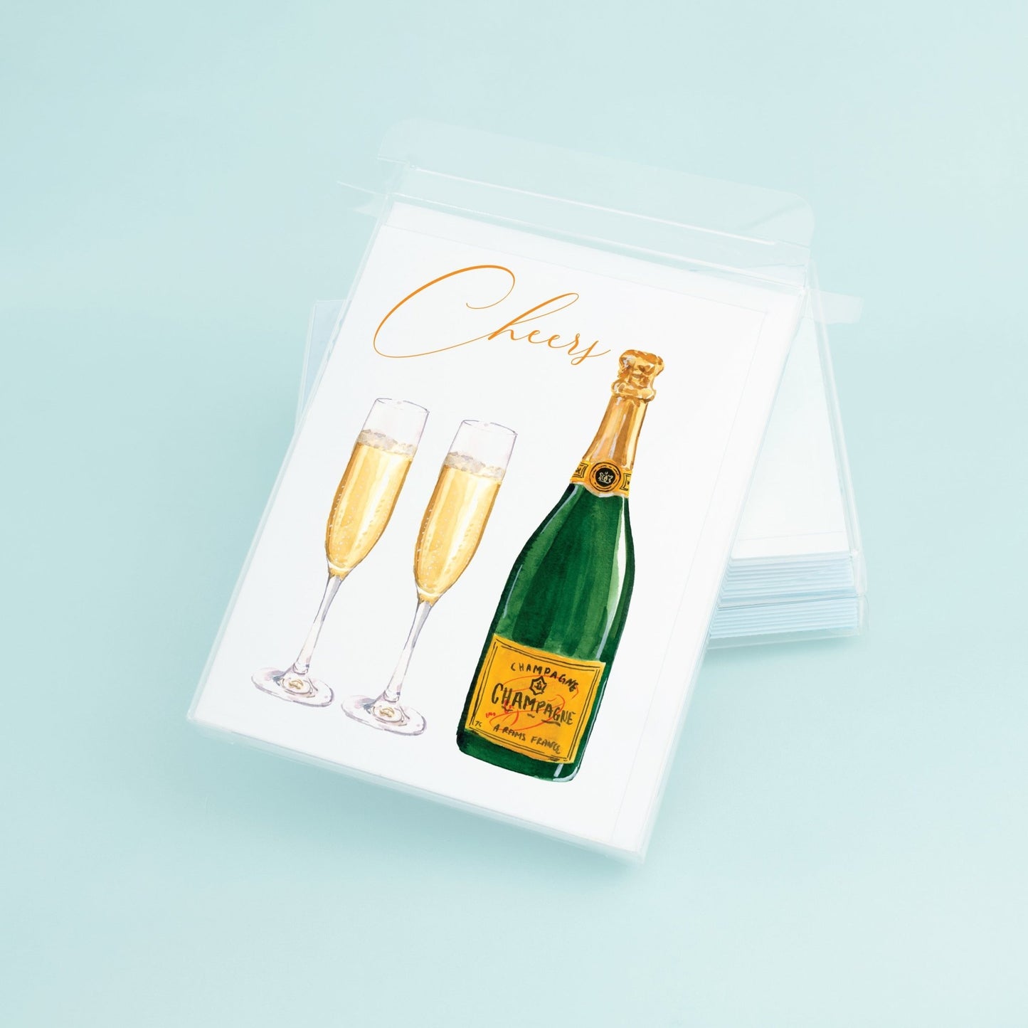 Champagne Bottle and glasses - themonogram manor