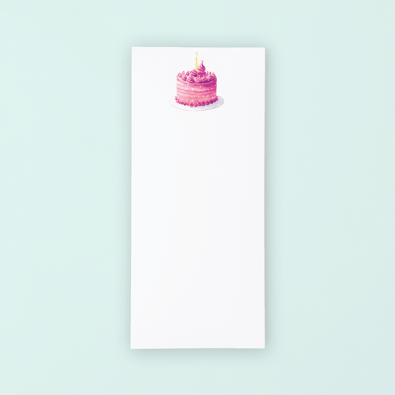 Pink Birthday Cake Lists Pad - themonogram manor