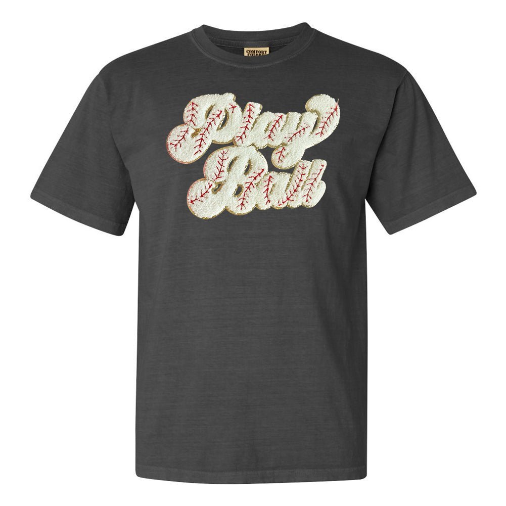 Play Ball Letter Patch T-Shirt - themonogram manor
