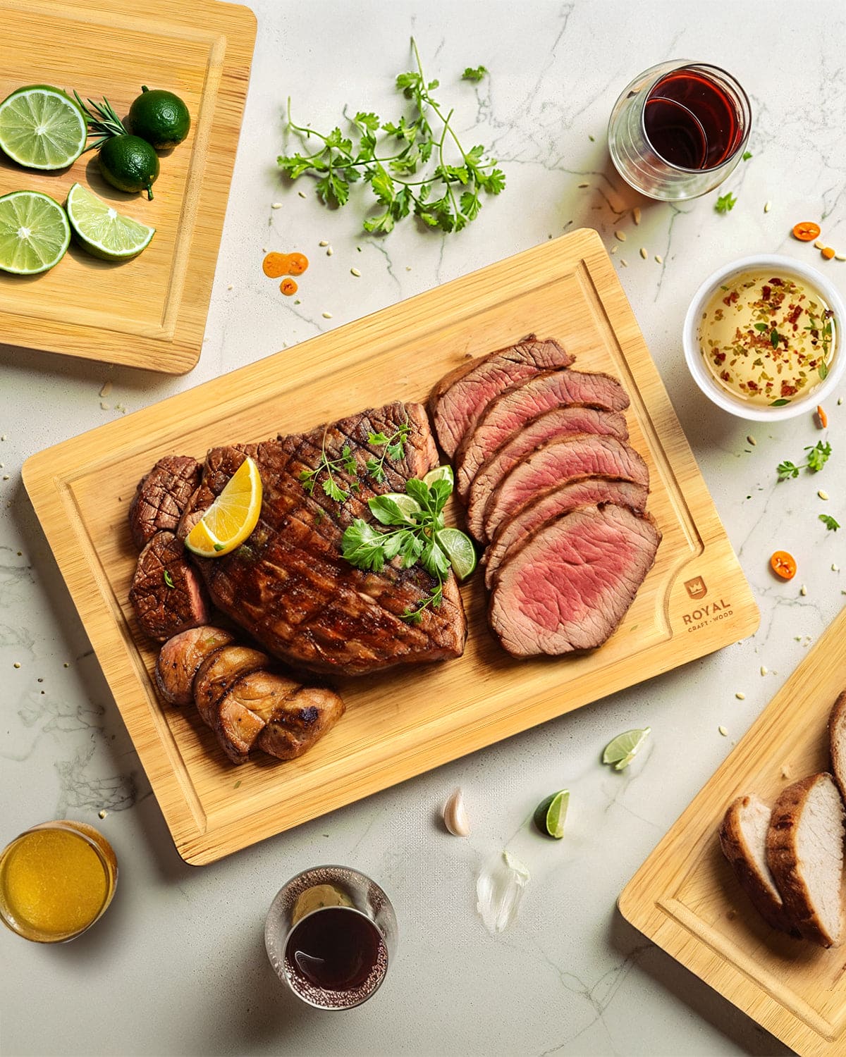 Cutting Board Set of 3, Bamboo - themonogram manor