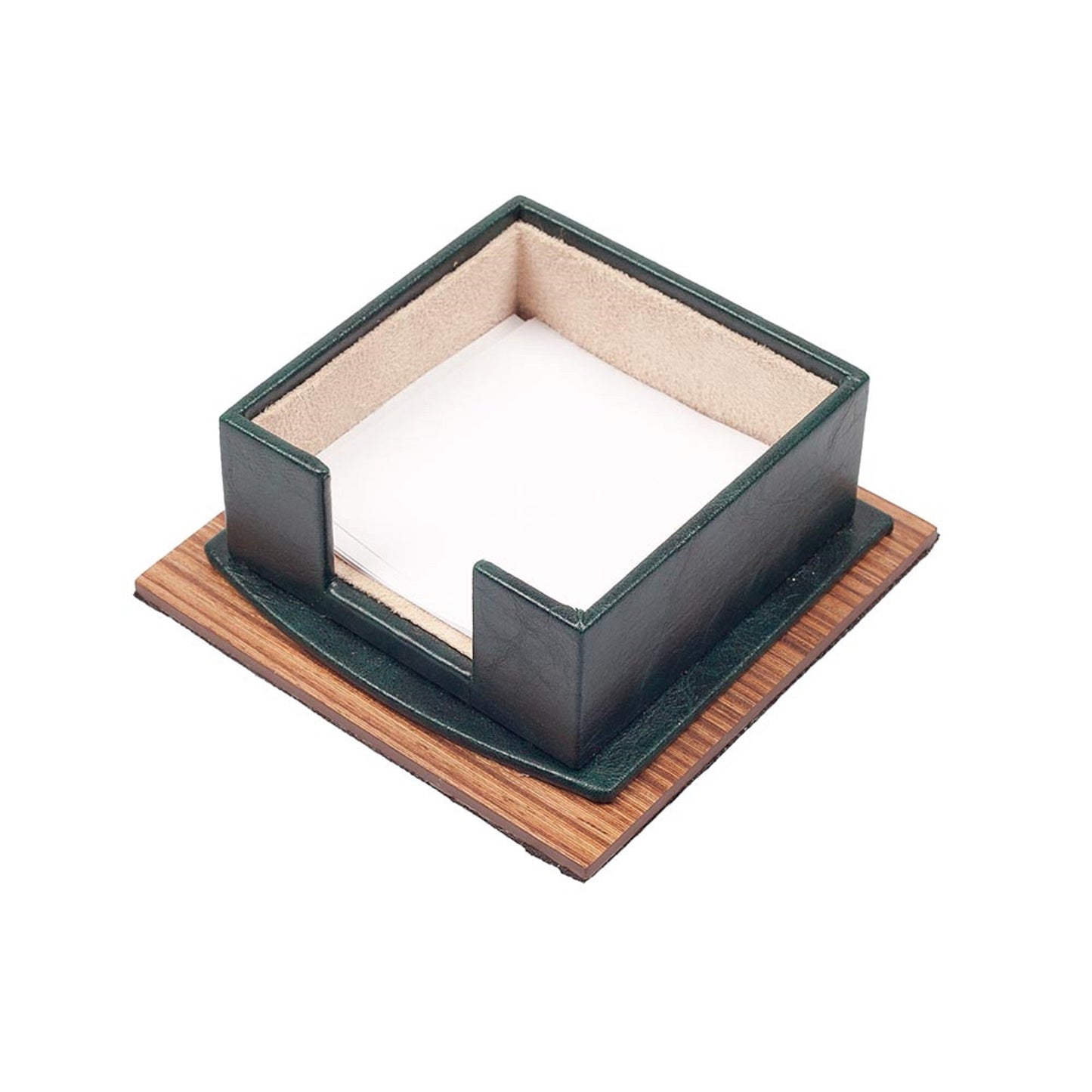 MOOG Star Leather Desk Set - Walnut Wood Combination - Black - 11 PCS - themonogram manor