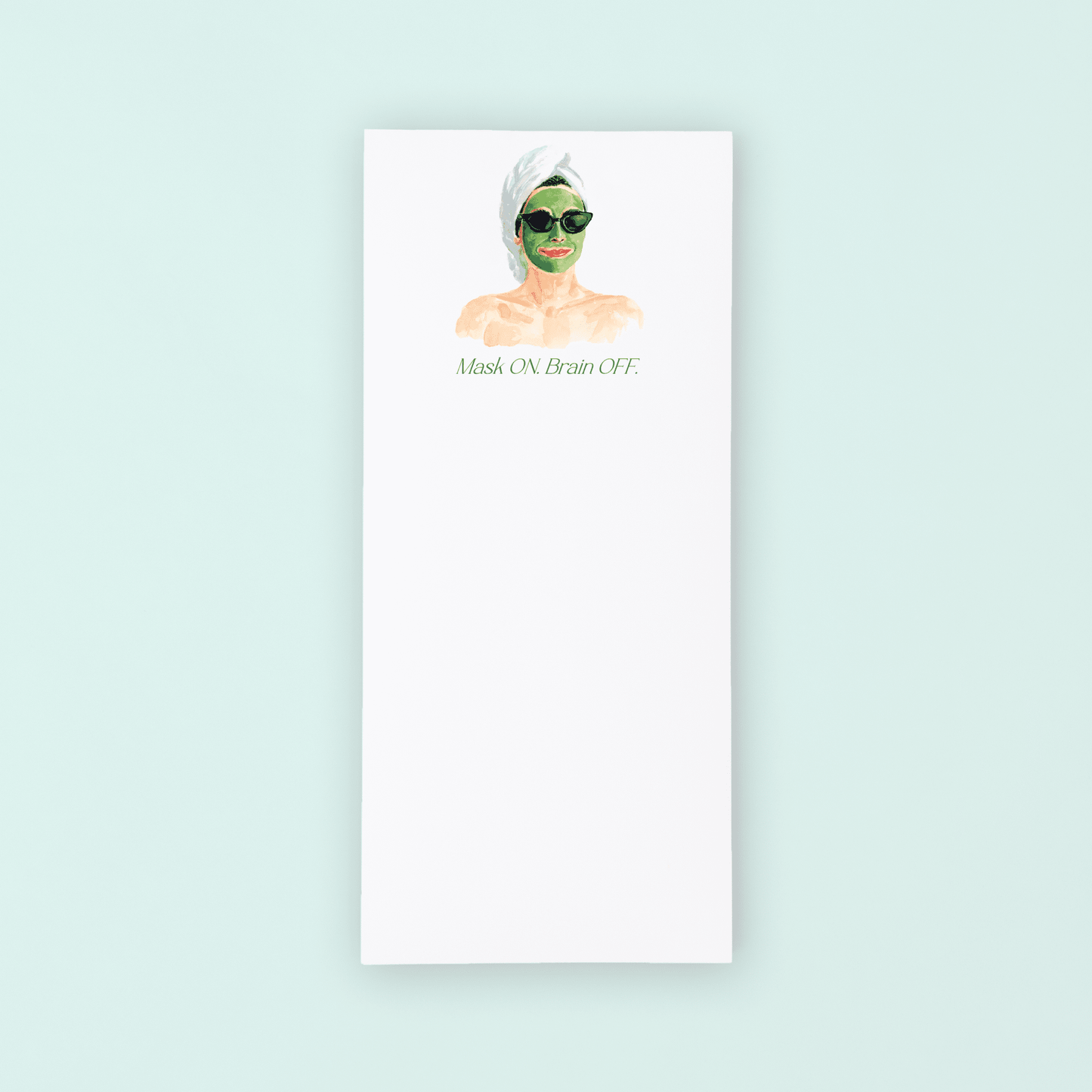 Green Mask List Pad - themonogram manor