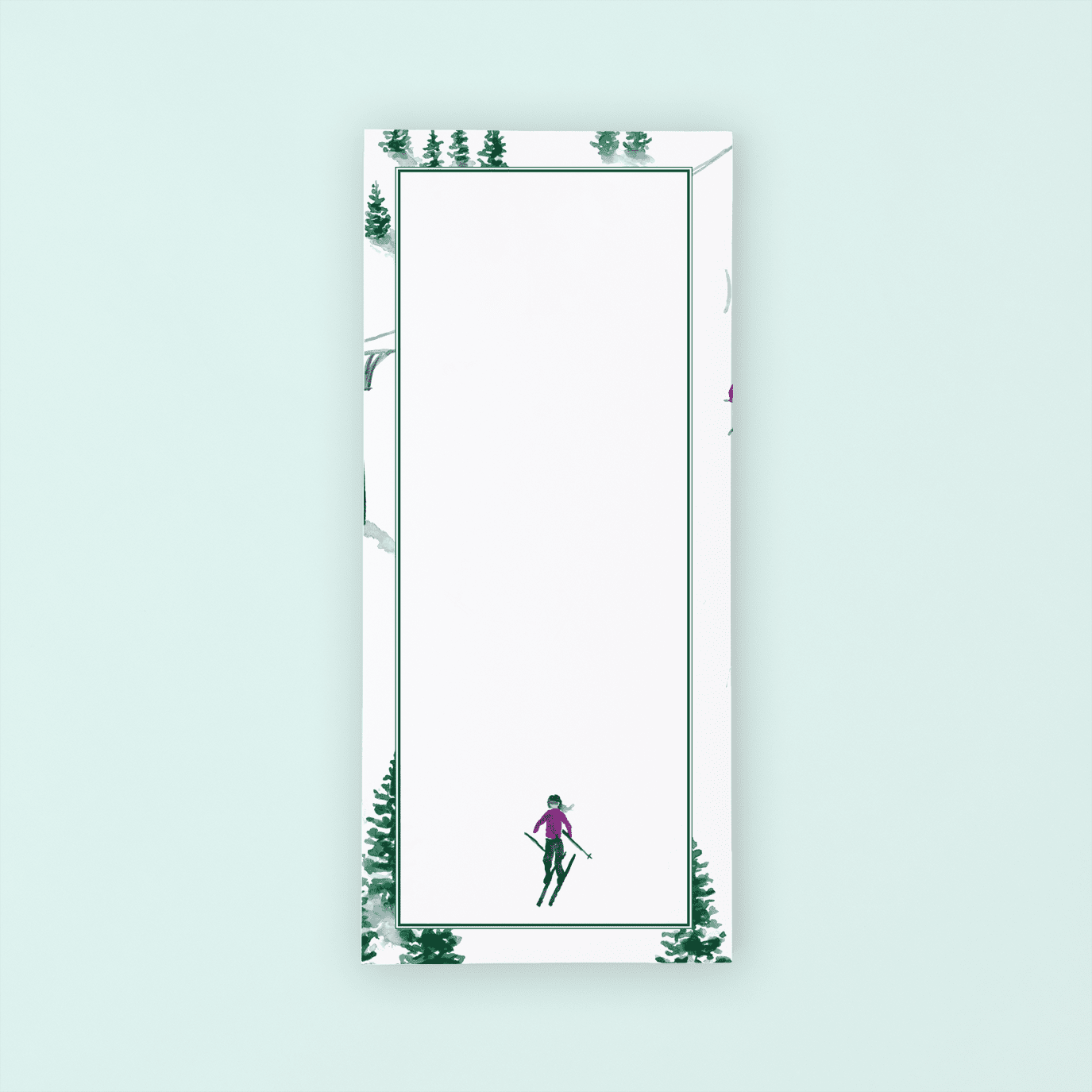 Ski Slope Lists Pad - themonogram manor