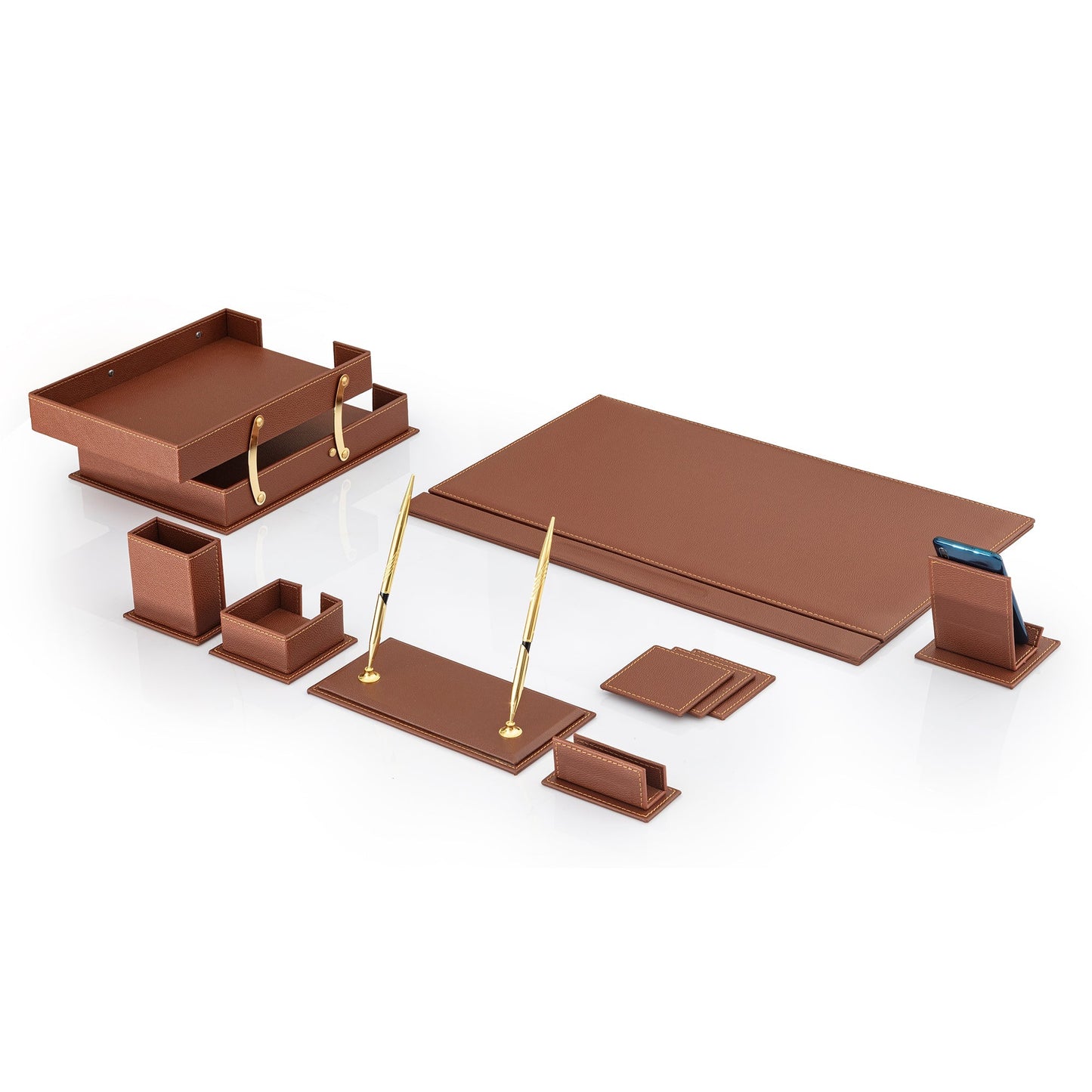 MOOG Classic Desk Organizer - Gray - 12 PCS - themonogram manor