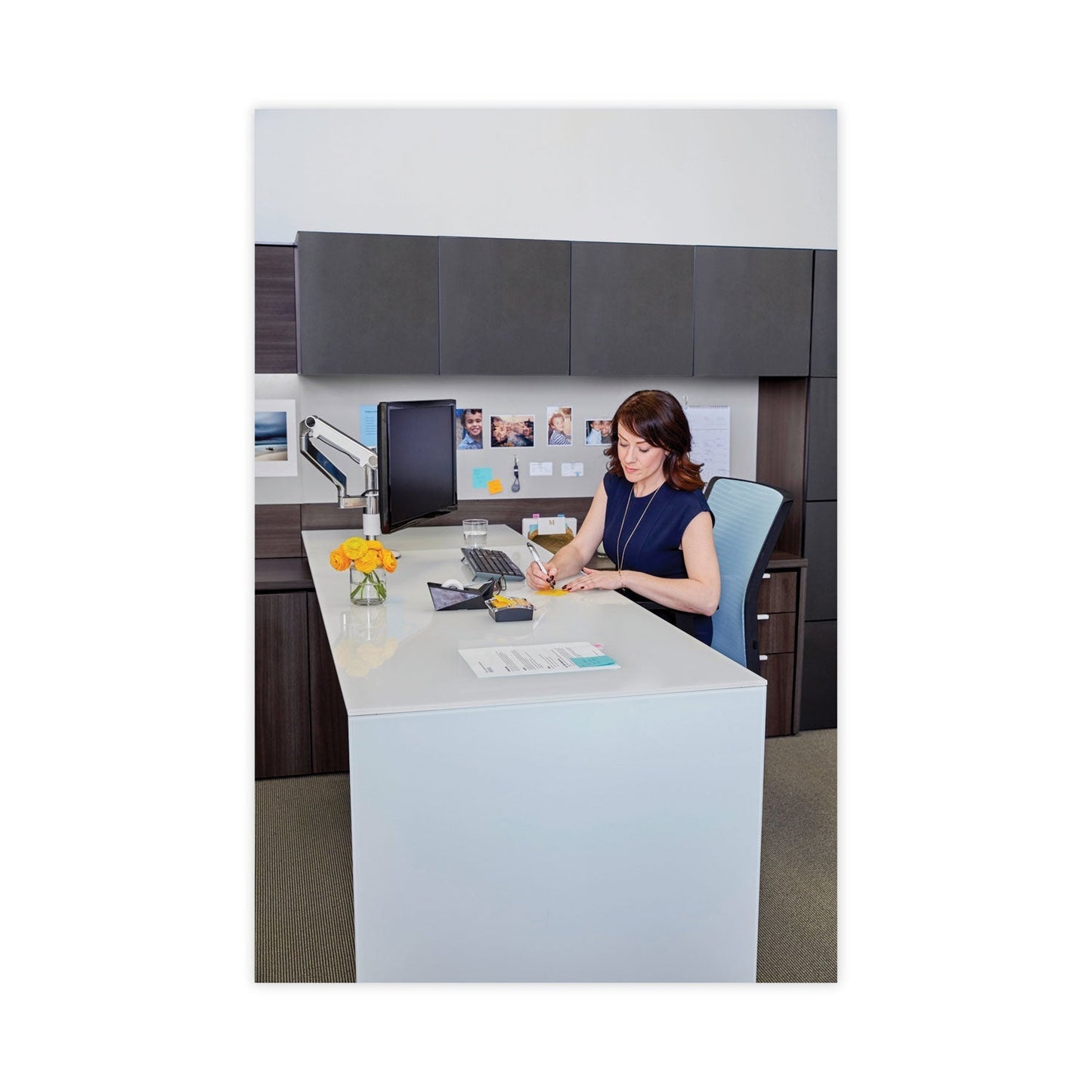 Post - it Clear Top Pop - up Note Dispenser, For 3 x 3 Pads, Black, Includes 50 - Sheet Pad of Canary Yellow Pop - up Pad - themonogram manor