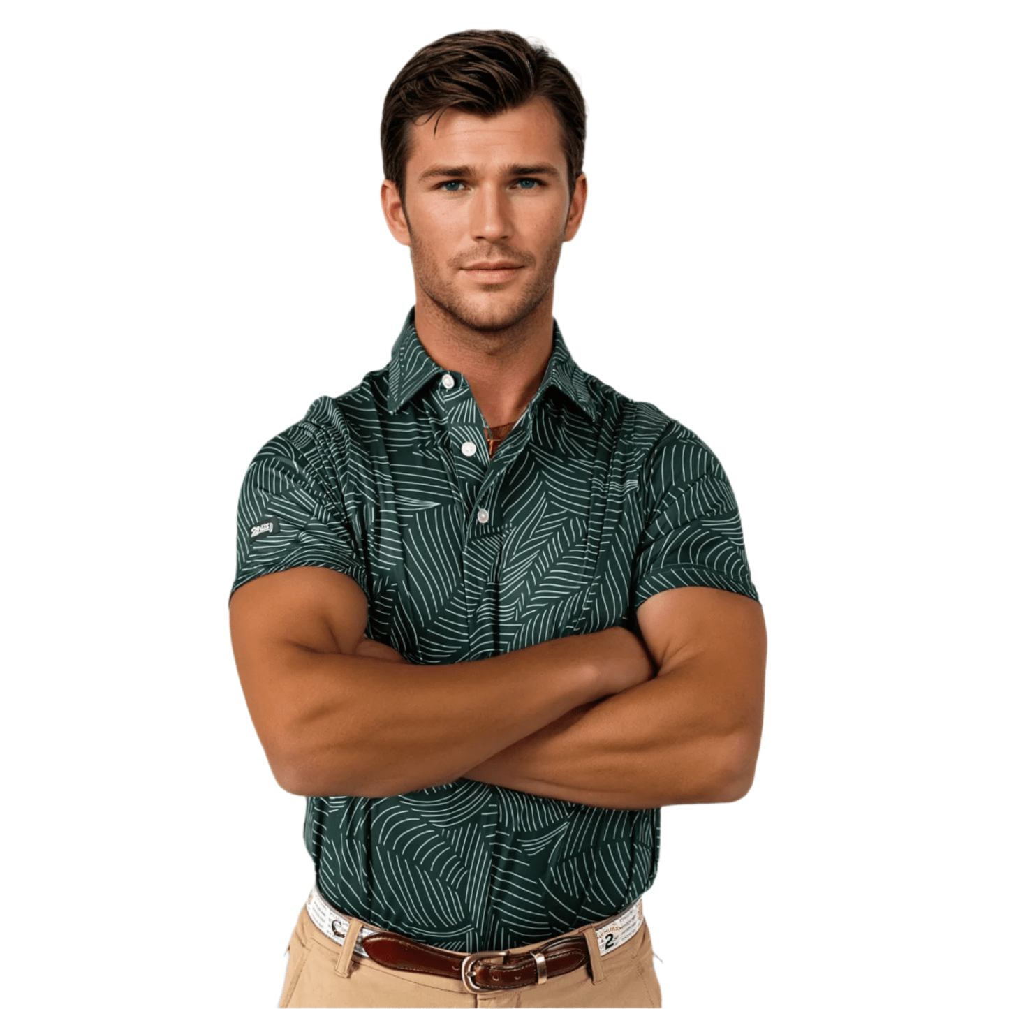 Bermuda Leaf Men's Polo - themonogram manor
