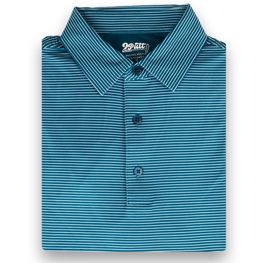 Dark Blue Stripe Men's Polo - themonogram manor