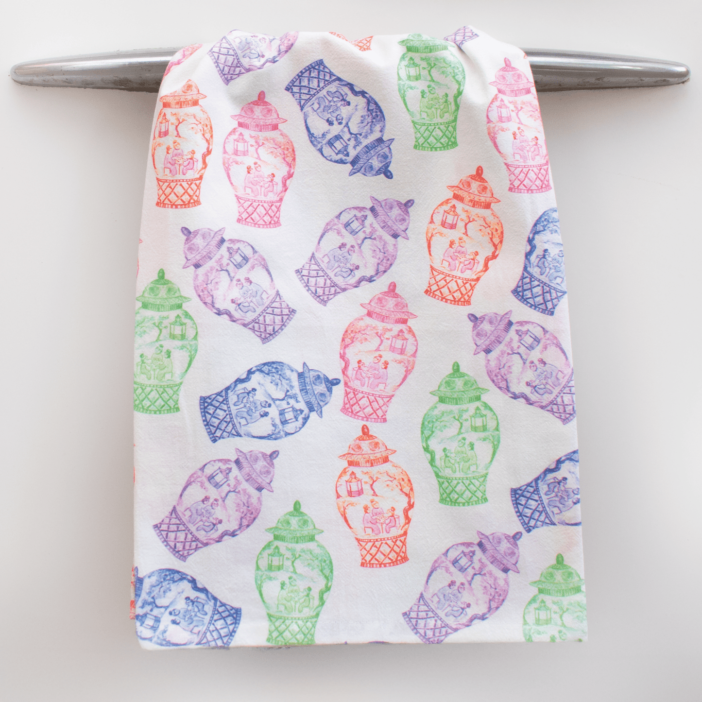 Colorful Ginger Jars Tea Towel - themonogram manor
