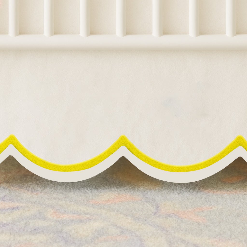 Scallop Embroidery Cotton Crib Skirt - themonogram manor