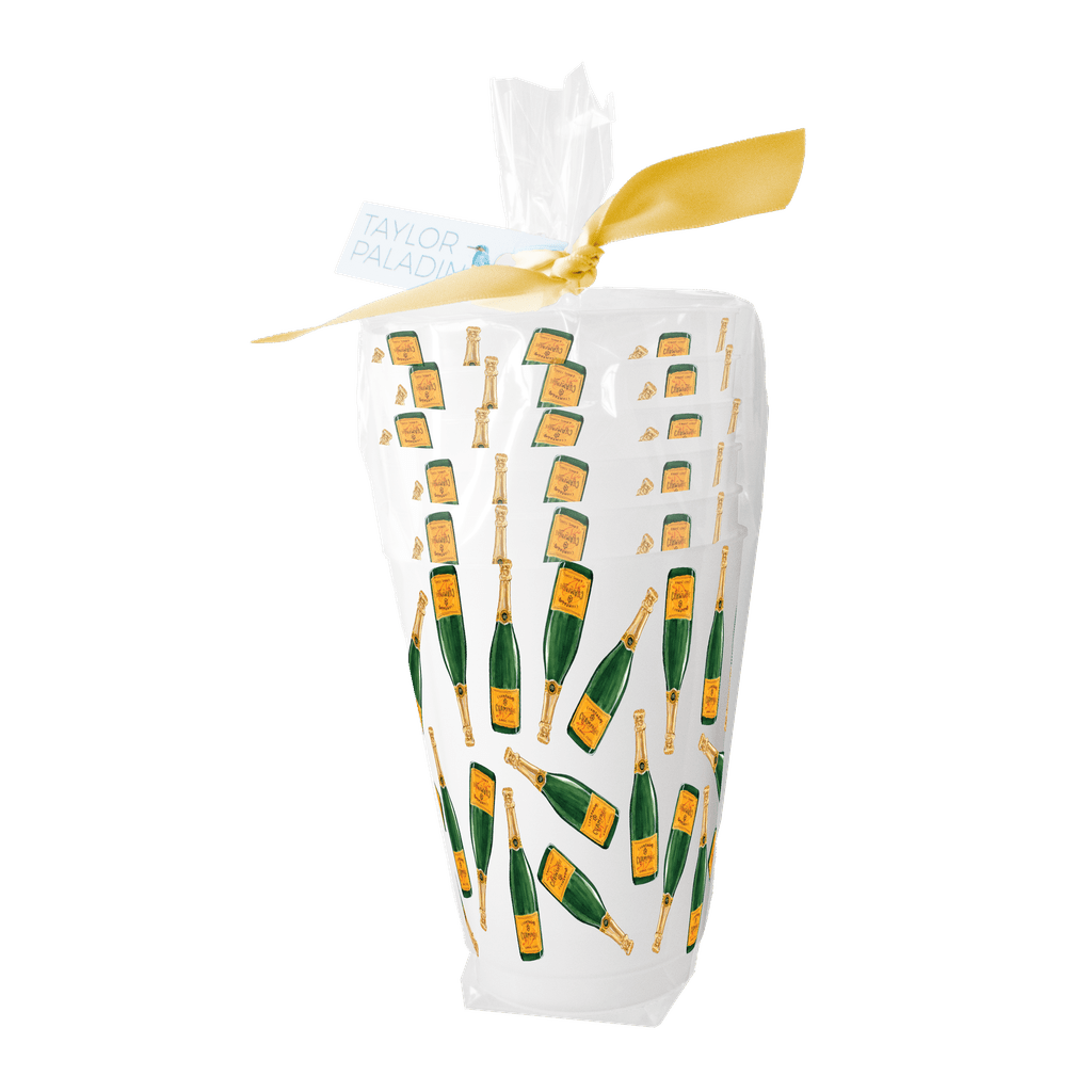 Champagne Pattern Frosted Cup - themonogram manor