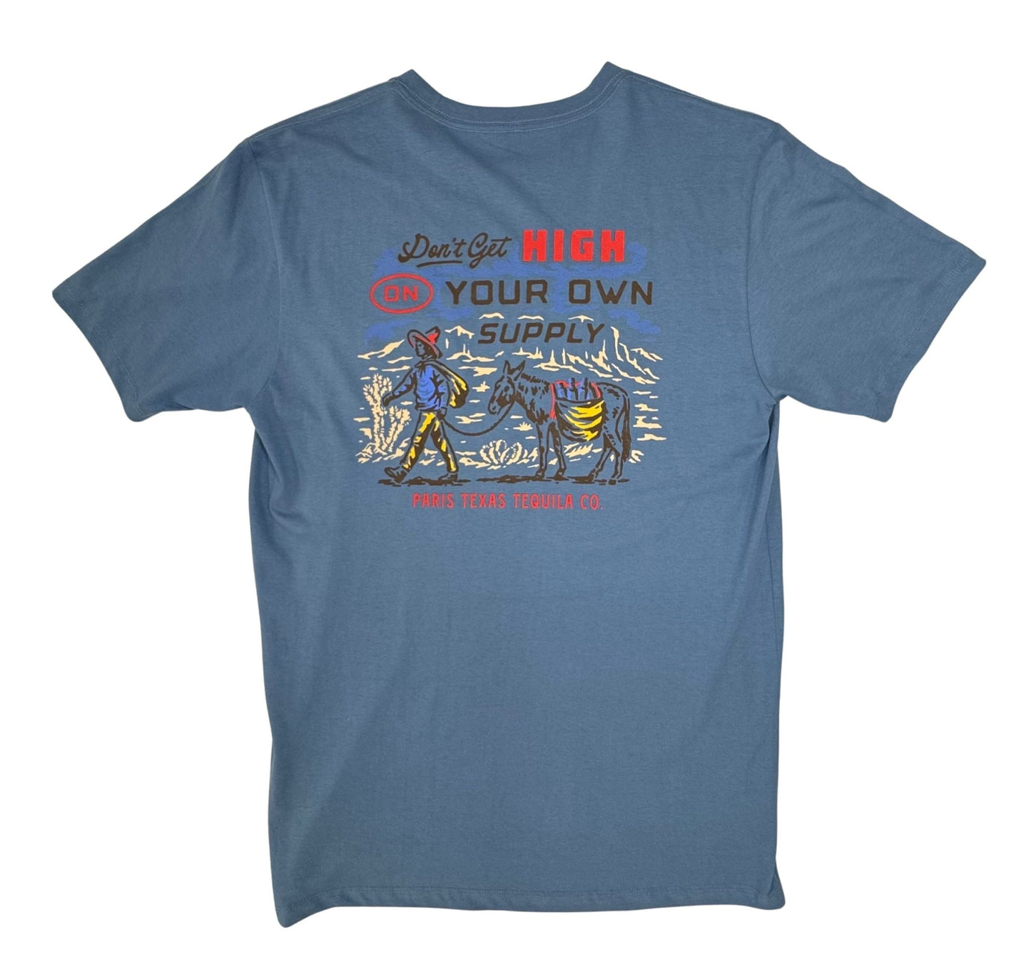 Don't Get High Pocket T-Shirt - Slate - themonogram manor