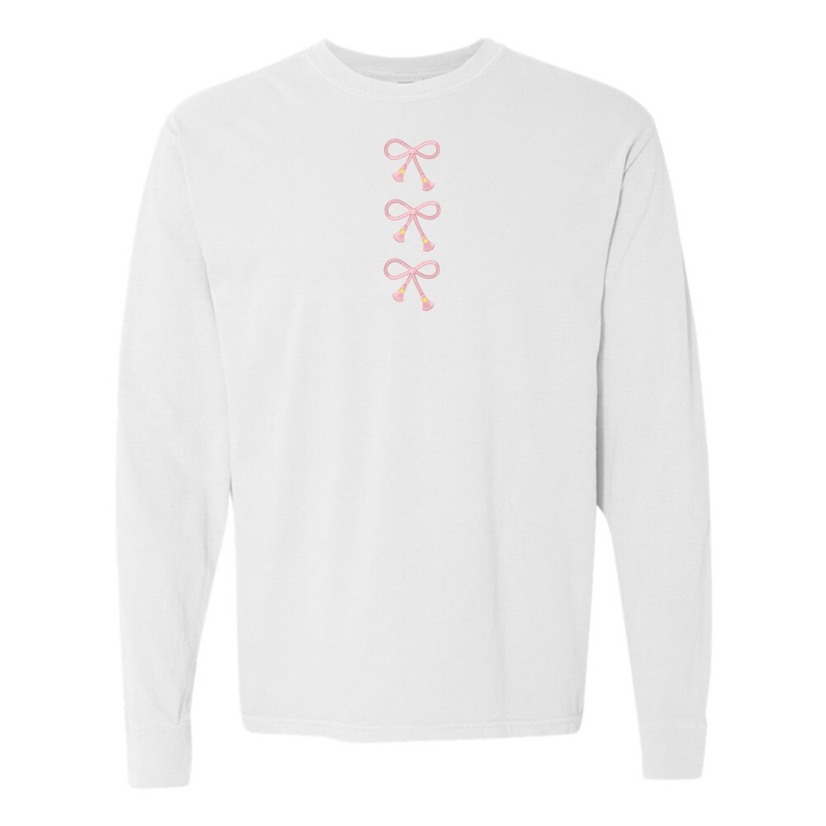 Embroidered Tasseled 'Bows' Long Sleeve - themonogram manor