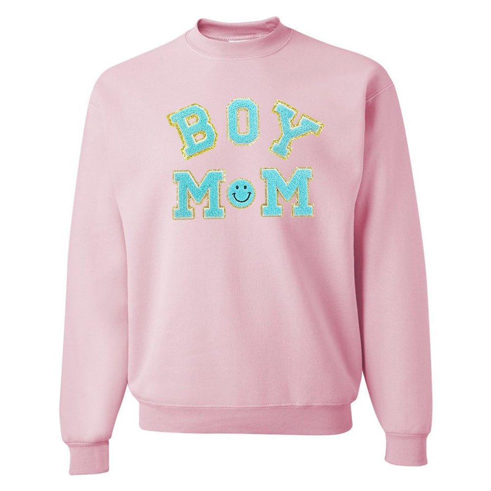 Boy Mom Letter Patch Sweatshirt - themonogram manor